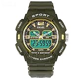 Coniea Uhr Herren Digitaluhr Groß Grün Uhren