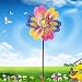 Produktbild ECMQS DIY 3D Schmetterling Blume Windmühle Kinder Spielzeug, Garten Dekoration Ornament bunt Draußen Wind Spinner, 1 STÜCK Zufällige Farbe