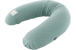 TRÄUMELAND GMBH TRÄUMELAND Ersatzbezug für elastische Stillkissen – Passend für 180 cm Stillkissen, 100% Baumwoll-Jersey, Weich, Atmungsaktiv & Waschbar