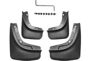 CStern Parafanghi Parafango Paraspruzzi Protettiva Protezione Antispruzzo Guardie Fango Anteriore & Posteriore Auto in Plastica ABS Nero 4 Pezzi per Jeep Compass 2017 2018 2019