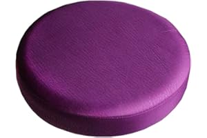 Bestenrose Stool Cover Stretch Protective Cover Round Stool Cover Seat Cushion Protective Stool for Bar Stool Salon Office Chairs Universal Chair Cover No Backrest (40 cm, Purple)