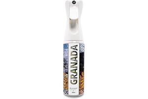 GLAMOUR PARFUM - Ambientador de Hogar Granada - 300 ml - Pulverizador con Aroma Floral y Amaderado - Ambientador Textil en Spray - para Pulverizar en la Cama o en Cortinas - Reutilizable