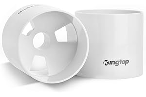 KINGTOP Golf Hole Cup for Backyard Practice Putting Green, Fit PGA | LPGA | USGA Regulations, ABS Ivory White, Outdoor Indoor Golf Putting Cup