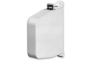 Aufputz-Gurtwickler 'Pivo', Farbe: weiß, inkl. Gurt 23 mm x 7 m Länge, Gurtfarbe: grau, Lochabstand: 170 mm, 180 Grad schwenkbar, von EVEROXX®