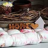 Olivenholz Schriftzug-Puzzle - HOME -