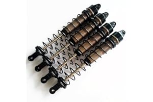 CRAZYRACER Aluminum Front and Rear Big Bore Shock (170MM) With 5MM Steel Shaft and 16.8MM Shock Body Assembled Oil-filled For 1/8 RC Car SAVAGE FLUX HP X XL 4.6 5.9 A720 102365 Upgrade Part - 4pcs set