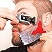 The BEARD NINJA - Beard Shaping Tool Template. Beard shaper guide for line up & edging. TRANSPARENT styling stencil +ANTI-SLIP GRIP. Curve/Step/Straight Cut, Goatee & Perfect Neck Line