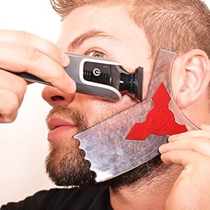 The BEARD NINJA - Beard Shaping Tool Template. Clear Shaper Guide for Lineup & Edging. Transparent Stencil Styling… - Image 6