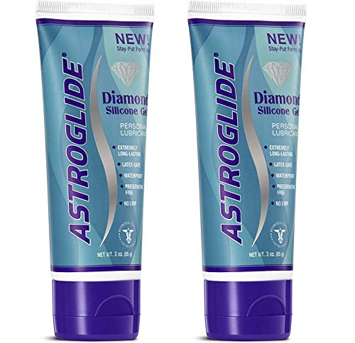 Astroglide Diamond Silicone Gel Premium Silicone Gel Personal Lubricant : Size 3 Oz. (Pack of 2) by Astroglide