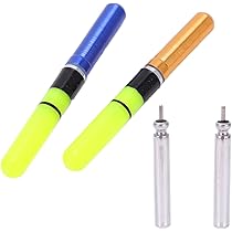Flotadores De Pesca Iluminados PATIKIL - Pack De 3, 3.5 Oz, EVA, LED Verde/Rojo, Para Pesca Nocturna