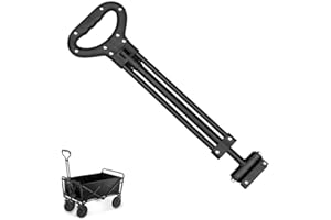 CARMOTTER Asta telescopica di ricambio, universale, pieghevole, maniglia di spinta perfetta per carrello, lunghezza 21 3 31 2,5 cm