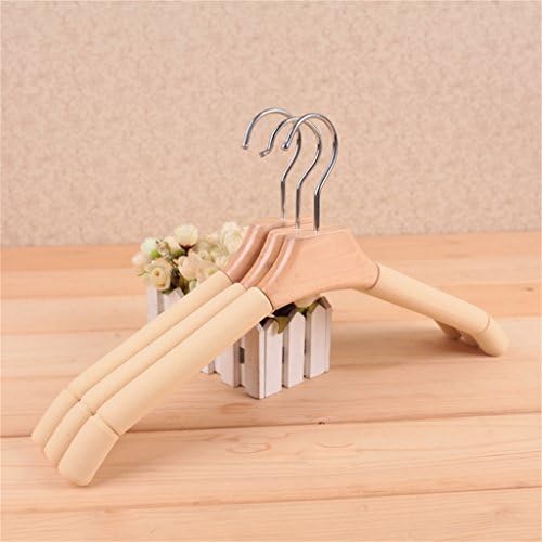 COSS High - Quality Solid Wood Sponge Hanger No Trace Clothes Hanging Pants Rack(10 Packs) Coat Racks ( Color : B )
