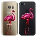 Produktbild Original Lanboo® Silikon Case Für Samsung Galaxy S6 Edge #6 Motiv 8 - Schutz Tasche Schale Hülle Etui Cover Bumper TPU mit Flamingo Vogel Lange Beine Abbildung