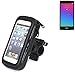 Produktbild Fahrradhalterung für LG Electronics Spirit 4G, Handyhalterung Lenkstange Fahrrad Halter Motorrad Bike mount Smartphone Halter Wasserabweisend, regensicher, spritzwasserdicht