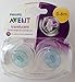 Avent Translucent Soother Twin Pack 0-6m (Turquoise / Blue)