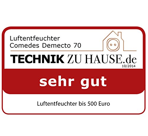 Comedes Demecto 70 Luftentfeuchter, Bautrockner – für Wohn- und Kellerräume – bis zu 75 Liter pro Tag (Raumgröße bis zu 240 m²) - 4