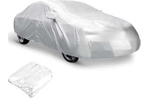 Car Covers Waterproof All Weather for Automobiles, Sun Shield Car Hood Universal Cover, Outdoor Full Cover Rain Sun UV Protection Car Protection, Tight Smooth Non-Abrasive for All Models 530x200x150CM