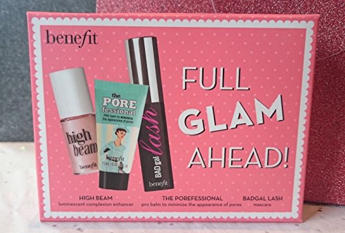 Benefit Full Glam Ahead, High beam 4ml, Porefessional 7.5ml, BADgal mascara 4g