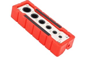 XCNPER Drill Guide, 2/4/6/8/10/12mm Drill Block Accessories,Professional Locator Doweling Jig,Drill Guide Carpentry,Drill Guide for Vertical Hole Drilling