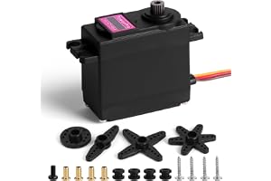 HOTUT 13KG Digital Servo 180° med Metallväxlar – Hög Hastighet & Vridmoment Micro Servomotor (Uppgraderad) för RC 1/10 1/8 Bil, Robot, Flygplan