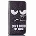 Etsue Wallet Case for Samsung Galaxy J2,Leather Case for Samsung Galaxy J2,Funny Black Eye Quote Design Magetic Leather Flip Case with Card Holder for Samsung Galaxy J2 with Blue Stylus Pen and Bling Glitter Diamond Dust Plug Colors Random-Black Eye Quote