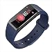 Produktbild KLE Smart Sport Armband Huawei Monitor Herzfrequenz Blutdruck Farbdisplay Wasserdicht Oppo Uhr Hirse 3 Schrittzähler Smart Watch (Farbe : Blau, größe : Metal Strap)