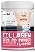 Produktbild Flüssig Körper Hydrolisierte Meereskollagen Getränk Mix Pulver Angereichert mit 19 Aminosäuren 300g Stützen Haut,Haar Nägel & Gelenke 100% Hydrolysat Kollagen Rein Ozean Stammend Natürlich