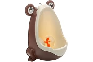 PW TOOLS Junge Urinal - Frosch-Pee-Training,Cartoon-Design Jungen-Toilette, niedlicher Frosch, stehendes Töpfchen-Trainings-Urinal für Pee-Trainer mit lustigem Zielziel