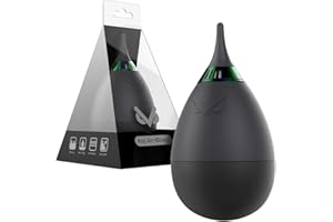 Indovis Hurrican V-B013E - Fuelle con filtro de polvo limpiador de polvo | Extrafuerte Air Blower | Tecnología anti válida | Diseño elegante negro adecuado para cámara, sensor, teléfono inteligente