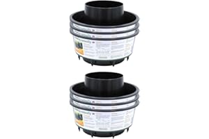 Gardening Naturally Tomato Grow Pots for Growbags Perfect for Homegrown Tomatoes Black (Pack of 6)
