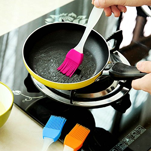 [4er-Pack] Silikon Pinsel / Backen Gebäck und Grillbürsten Grill Backpinsel mit 4 Farben / weich und langlebiges Gut Küchenzubehör hitzebeständig und Essential Kochen Küchenutensilien Spülmaschinenfest - 2