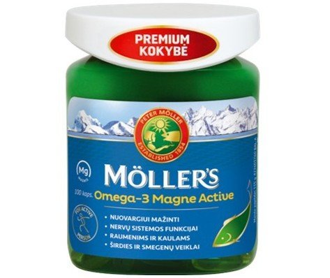 Preisvergleich Produktbild Mollers Omega-3 Magne Active caps., 100 pcs.