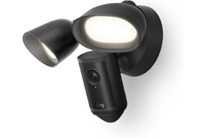 Ring Flutlichtkamera Pro (Floodlight Cam Pro, neueste Generation) | Außenkamera | Retinal 4K, optimierter 10x-Zoom, 2000 Lumen Flutlichter und Sirene | 30 Tage Gratiszeitraum für Ring-Abonnement