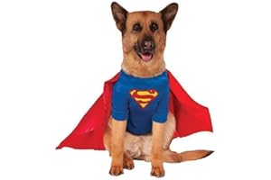 Rubie's Costume Unisexe Adulte 580283 Officiel Rubie S DC Comic Superman pour Chien Super héros Cadeau Grand Chien Taille XXL Multicolore XXL UK