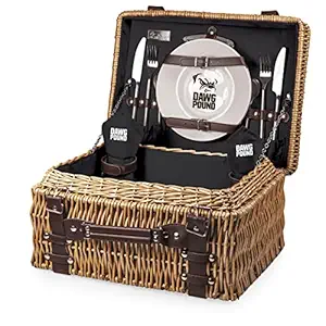 NFL Cleveland Browns Champion Picnic Basket with Deluxe Service for Two, Black