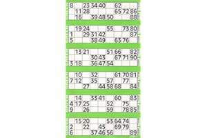 CARTALOTO- 8 Carnets de 750 Tickets Jumbo Bingo – Vert, JOJBB1-03, Multicouleur