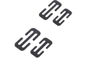 MINSEZHI 4 Clips Verrouillage Ceinture sécurité pour Enfants en métal,Ajusteur Ceinture de Sécurité Voiture,Fabriqué en Acier renforcé (Noir)