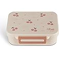 Citron- Tritan Snackbox with 3 Compartments for Kids | Leak-Proof and BPA Free- Cherry