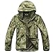 Produktbild Rera Herren Herbst Winter Gefüttert Motorrad Jacke Wasserdicht Militär Jacken Winddicht Camouflage Kapuzenjacke Outdoor Übergangsjacke mit Kapuze