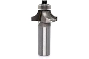 Round Over Router Bits 1/2 Inch Shank,Radius 1/4" Roundover Beading Router Bit, Corner Rounding Edge Forming, Round Over Edging Router Bits, by Akylin