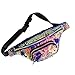 Price comparison product image Girls Belt Bag Women's Sports Hip Bag Glitter Bum Bag Sports Bag Chest Bag bumbag Leg Bag Cross Body Messenger Bag for Hiking Camping Running Runner