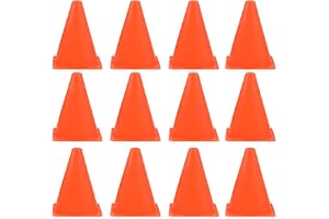 OTYMIOW 12 st koner fotboll träning 18 x 13 cm kottar träning markörer kottar sport orange trafik vägkottar sport med miljöma