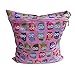 Kobwa(TM) Baby Infant Waterproof Zipper Reusable Wet and Dry Diaper Bag (Pink Owl) with Kobwa's Keyring