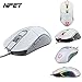 Produktbild NPET Verdrahtet RGB LED Gaming Maus Wired Mouse 500/750default/1000/1500/2000/3500DPI Tasten Optische Mäuse mit USB Für PC Laptop iMac Macbook Microsoft Pro, Office Home weiß