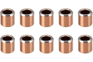 PATIKIL 3mm Foro x 5mm OD x 5mm Lunghezza Manica Cuscinetto, 1pz Semplice Cuscinetti Boccole avvolte Senza olio