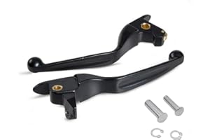 S SYUU Black Hebel Bremsgriff Aluminium Bremshebel Kupplungshebel kompatibel mit Harley Davidson Touring Street Glide FLHX FLX FLT FLHT Road Glide FLTRX 2014-2016
