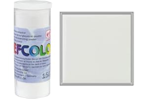 Efcolor 9370001 Farbschmelzpulver für niedrige Temperatur, 10 ml, Weiß