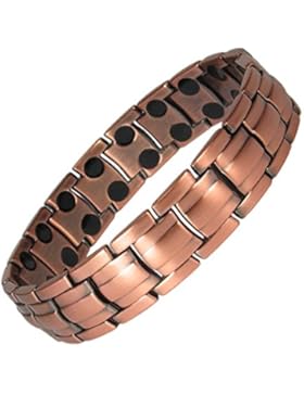 MPS® Kupfer reichen, Magnetische Armband mit Klappschließe, Leistungsstarke 3000 Gauß Magneten, Mit gratis geschenk...