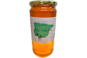 APIS IBÉRICA Miel Pura de Abeja-100% Origen España-Miel Cruda-1Kg-Miel Natural-Directa de Apicultor-Sin Procesar-Sin Pasteurizar. (Kg, Flores silvestres)