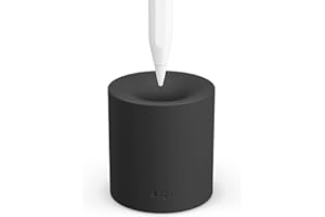 ‎ELAGO elago Stojak na ołówki kompatybilny z Apple Pencil 2nd, 1. generacji i dowolnym rysikiem do tabletu z lub bez piórnika lub etui, trwały silikonowy stojak, organizacja biurka, ochrona przed wskazówkami (czarny)